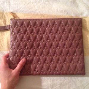 NWT Reece Hudson Bowery Clutch pouch in mauve